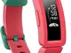 Fitbit Ace 2, Activity Tracker Unisex Bambino, Rosso Anguria/Verde, Taglia unica