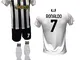 DND Di D'Andolfo Ciro Completo Calcio Maglia bianconera Home Cristiano Ronaldo CR7, Pantal...