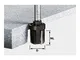 Festool 492705 – Fresa di precisione per enrasar HW, gambo 12 mm HW D28/25 SS S12