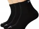 PUMA Quarter Calzini, Nero, 35-38 (Pacco Da 3) Unisex-Adulto