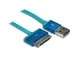 Metronic 3420744710435 Cavo USB per iPhone 4, Blu