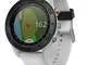 Garmin Approach S60 GPS Orologio da polso per golf con cinturino in sillicone, Bianco