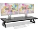 Duronic DM06-2 Supporto monitor | Supporto Laptop per scrivania 81 x 30 cm | Mobile per sc...