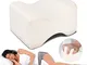 Cuscino per ginocchia per dormire, Cuscini per gambe ortopedico con schiuma memory per tra...
