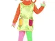 PEGASUS SRL Vestito Costume Maschera di Carnevale - Bambina - Pippi Calzelunghe - 10/11 An...