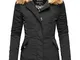 Marikoo Karmaa Cappotto Invernale da Donna XS-5XL Nero XXL