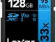 Lexar Professional 633x Scheda SD 128 GB, Scheda di Memoria SDXC UHS-I, U3, V30, Class 10,...