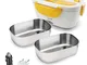 SPICE Set - Amarillo Inox Plus scaldavivande Elettrico Doppio Voltaggio vaschetta Estraibi...