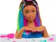 Barbie Rainbow Sparkle Deluxe 27 pezzi Styling testa con cambiamento di colore, capelli ca...