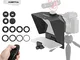 Pronstoor Mini Teleprompter Phone e DSLR Registratore Teleprompter con telecomando Inscrib...