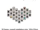 Photo Frame, Creative Photo Wall a forma di cuore, composta da 30 cornici da 7 pollici,Bro...