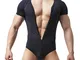 CSMARTE Intimo da Uomo Singlet Bodysuit Funzionale Sport Body Shaper Dimagrante Uomo Elast...