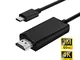 Ohasen Cavo USB C a HDMI [2M/6.6FT], 4K@60Hz Tipo C HDMI Cavo Thunderbolt 3 per iPad PRO 2...