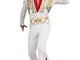 Tante Tina Costume da Elvis Presley per Uomo - Costume Rock And Roll Composto da 3 Pezzi:...
