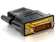 deleyCON Adattatore HDMI su DVI - Connettore HDMI su DVI (24+1) (19pol) 1080p Full HD 1920...