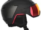 Salomon Pioneer LT Visor Sigma - Casco da sci da uomo, taglia L, 59-62 cm, colore: Rosso G...