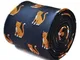 Frederick Thomas NAVY CRAVATTA CON GATTO Ginger RICAMATO MODELLO con firma a fiori to the...