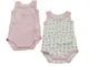 Chicco Set 2 Pezzi Body Senza Maniche Jersey Strech (3 Mesi)