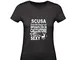 Social Crazy T-Shirt Donna Cotone Basic Super vestibilità Sagomata Top qualità - IMPEGNATA...