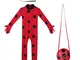 URAQT Ladybug Costume , Miracolosa Coccinella Ragazze, Costumi Cosplay di Carnevale e Hall...