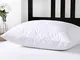 Dreamaker federa 100% cotone, imbottitura in lana australiana Pillow Protector cover, Whit...