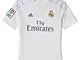 adidas Real H JSY Y Real Madrid 2015-2016 Maglia da Bambino, Bianco/Argento (Bianco/Gricla...