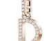 Swarovski 5437620 Remix Collection Charm D, Bianco, Placcato Oro Rosa