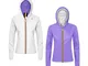 K-Way Giubbino Donna Lily Plus Double K002XN0 A0T White Violet PE20 5