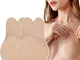 QICEDER Reggiseno Push Up Adesivo per Donna, Copricapezzoli in Silicone Autoadesivo per Ab...