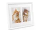 BOMOE Cornice Multipla per Foto Galeria - Cornice per 2 Foto (2X 13x18 cm) - Dimensioni: 3...