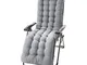 PUAO Cuscini Lounge Chair, Pep Addensato Patio Indoor/Outdoor 154,9 cm reclinabile Portati...