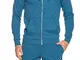 Nike Sportswear Optic, Felpa con Cappuccio E Zip A Tutta Lunghezza Uomo, Industrial Blue,...