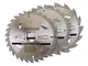 Silverline tools 934115 - Dischi tct sega circolare 16, 24, 30 denti, 3 pezzi (165 x 30 -...