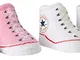 Converse 2 Pack Booties Calze, Rosa (Chuck Pink), 0/6 mesi (Taglia Produttore: 0-6M) Bimbo