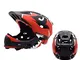 Hihey Casco da Bicicletta Kids Casco Integrale da Bici Staccabile mentoniera Mountain Bike...