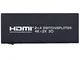 perfk HDMI Splitter 2 in 4 out 4Kx2K 6 Porte Hub Splitter Supporto 3D Full HD 1080P