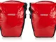 Ortlieb Coppia di borsa impermeabili per bici Back Roller City da 40 Litri Rosso/Nero