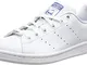 adidas Stan Smith J, Scarpe da ginnastica basse Unisex - Adulto, Ftwr White Ftwr White Eqt...