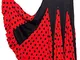 Gonna da danza Flamenco nero rosso a pois, Nero / Rosso, M