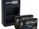 PATONA Caricatore doppio LCD USB con 2x LP-E6NH Platinum Batteria compatibile con Canon EO...