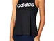 adidas W D2m Lo Tank Canottiera Sportiva, Donna, Black/White, XS