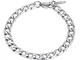 PROSTEEL Bracciale Uomo Acciaio Bracciali Uomo Acciaio Inox Larghezza 6mm Lunghezza 19cm B...