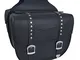 A della Pro Travel Pair Custom high Resistance Saddle Bag Motor Bike Pannier Black