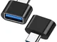 Adattatore USB C a USB A 3.0 (2 Pezzi), Adattatore Tipo C a USB 3.0 Compatibile con MacBoo...