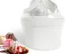 Leogreen - Gelatiera elettrica 1.4 L Macchina Gelato, Sorbet e Yogurt Gelato, Macchina per...