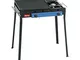 Ferraboli Ghisa Gas Combinato Barbecue Carrello Gas 4900W Nero