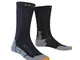 X-Socks Trekking Silver, Calze Uomo, Nero/Grigio Antracite, 35/38