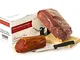 Prosciutto Serrano Spagnolo Stagionato & Disossato 1 KG + Porta Prosciutto e Coltello + Lo...