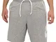 Nike Ar2375 064, Pantaloncini Uomo, Heather/Dk Grey Heather/White, XXL