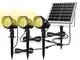 MEIKEE 15 LED 3 in 1 Faretti solari, Faretto da giardino solare IP66 impermeabile, Lampade...